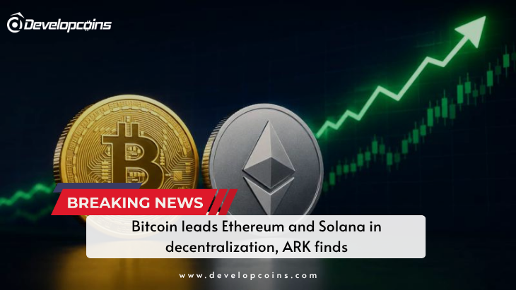 Bitcoin leads Ethereum and Solana in decentralization, ARK finds