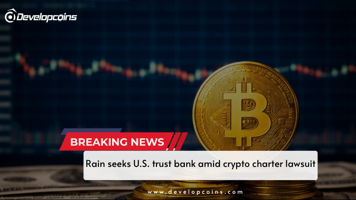 Rain seeks U.S. trust bank amid crypto charter lawsuit