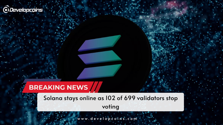 Solana stays online as 102 of 699 validators stop voting