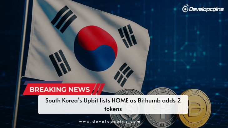South Korea’s Upbit lists HOME as Bithumb adds 2 tokens